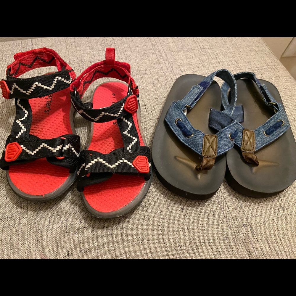 Bundle of toddler boy sandals
